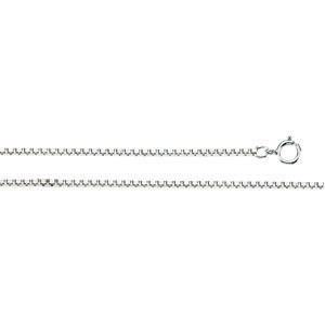 1.25 mm Box Chain Bracelet, Sterling, 7 INCH - Click Image to Close