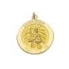 St. Roch Medal, 12 mm, 14K Yellow Gold