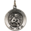 St. Roch Medal, 14.75 mm, Sterling Silver