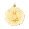St. Barbara Medal, 18 mm, 14K Yellow Gold