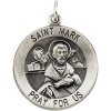 St. Mark Medal, 18.25 mm, Sterling Silver