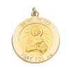 St. Peter Medal, 15 mm, 14K Yellow Gold