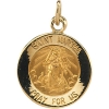 St. Martha Medal, 12 mm, 14K Yellow Gold