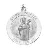 St. Patrick Medal, 18 mm, Sterling Silver