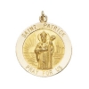 St. Patrick Medal, 18 mm, 14K Yellow Gold