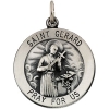 St. Gerard Medal, 18 mm, Sterling Silver