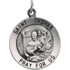 St. Thomas Medal, 18.25 mm, Sterling Silver