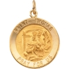 St. Thomas Medal, 18 mm, 14K Yellow Gold