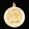 St. Andrew Medal, 15 mm, 14K Yellow Gold