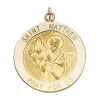 St. Matthew Medal, 15 mm, 14K Yellow Gold