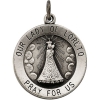 Our Lady of Loreto Medal, 18.3 mm, Sterling Silver