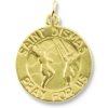 St. Dismas Medal, 15 mm, 14K Yellow Gold