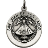 San Juan of Los Lagos Medal, 18.25 mm, Sterling Silver