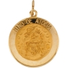 Nino De Atocha Medal, 18 mm, 14K Yellow Gold