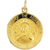 Lady of Assumption Medal, 18 mm, 14K Yellow Gold