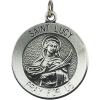St. Lucy Medal, 18.25 mm, Sterling Silver