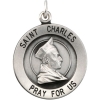 St. Charles Medal, 18.25 mm, Sterling Silver