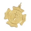 St. Florian Medal, 25 mm, 14K Yellow Gold