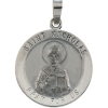 St. Nicholas Medal, 18.5 mm, 14K White Gold