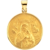 Perpetual Help Medal, 24.5 mm, 18K Yellow Gold