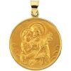 St. Joseph Medal, 24.5 mm, 18K Yellow Gold