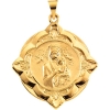 Lady of Perpetual Help Medal, 31 x 31 mm, 14K Yellow Gold