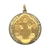 St. Benedict Medal, 18 mm, 14K Yellow Gold