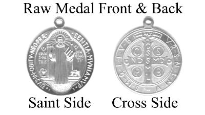 St. Benedict Medal, 18.5 mm, Sterling Silver