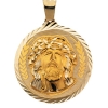 Guadalupe/Jesus Medal, 32 mm, 14K Yellow Gold
