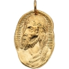 Face of Jesus Medal, 26 x 18 mm, 14K Yellow Gold