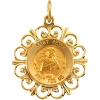 St. Peter Medal, 18.5 mm, 14K Yellow Gold