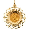 St. Mark Medal, 18.5 mm, 14K Yellow Gold