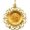 St. George Medal, 18.5 mm, 14K Yellow Gold