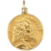 St. Jude Thaddeus Medal, 15.25 mm, 14K Yellow Gold