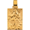 Our Lady of Mt. Carmel Medal, 19.40 x 14 mm, 14K Yellow Gold