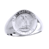 St. Elizabeth Seton Silver Ring, 15mm top