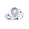 Confirmation Sterling Silver Ring, 12 mm round top