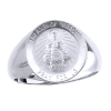 Infant Of Prague Sterling Silver Ring, 18mm round top