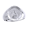 Lady of Perpetual Help Sterling Silver Ring, 15 mm round top