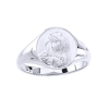 Lady of Sorrows Sterling Silver Ring, 12 mm round top