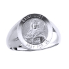 St. Lucy Sterling Silver Ring, 15mm top