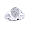 St. Florian Sterling Silver Ring, 12 mm round top