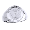 St. John Neumann Sterling Silver Ring, 18 mm round top