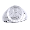 St. Paul Sterling Silver Ring, 18 mm round top