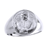 Pope John Paul II Sterling Silver Ring, 16 mm round top