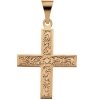 Greek Cross Pendant W/Ornate Design