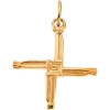 St. Brigid 14K Gold Cross Pendant