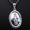Miraculous Sterling Silver Medal & 18" Chain.