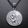 St. Christopher Silver Medal and 18" Chain.