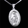 Miraculous Sterling Silver Medal & 18" Chain.